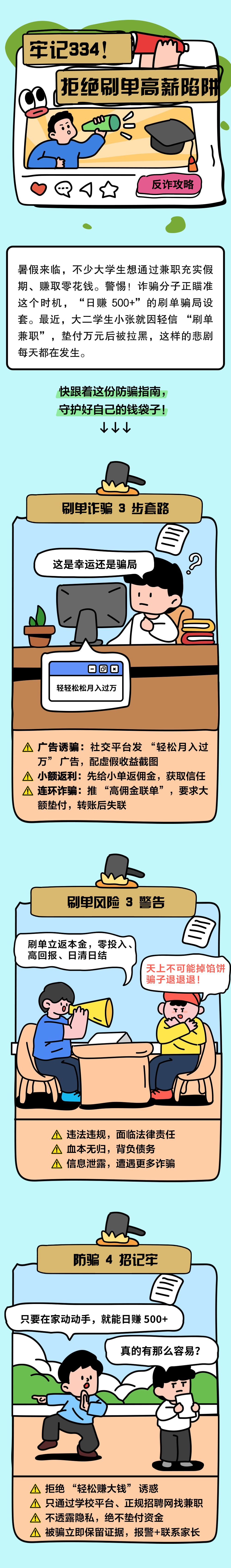 13.牢記334，別讓“刷單高薪”成陷阱！